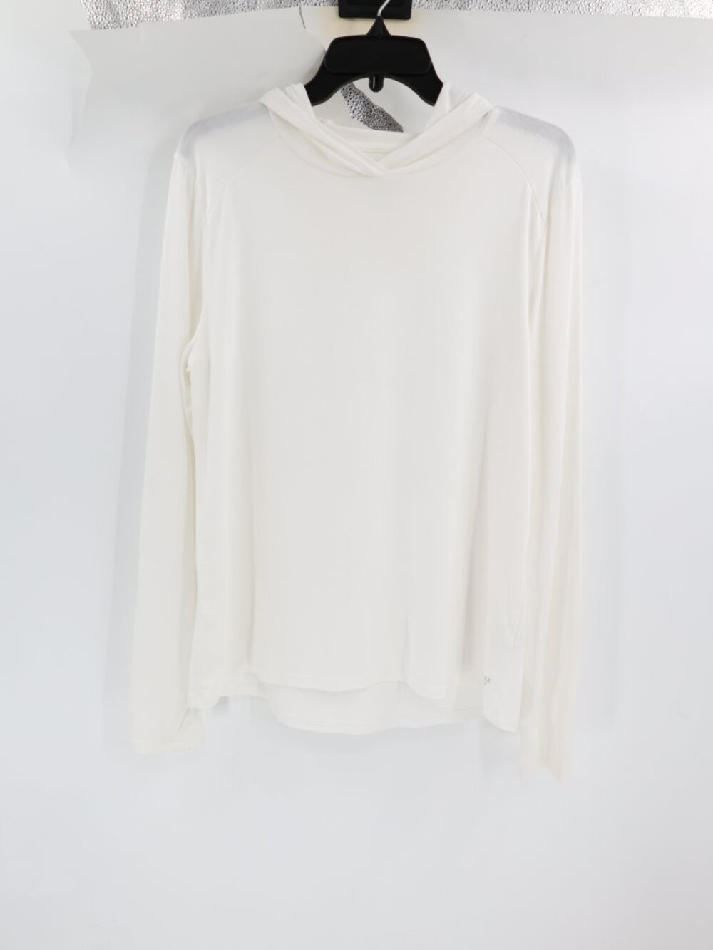 Free Fly Sweatshirt Women Large Bamboo Shade Hoodie II Long Sleeve Comfort White